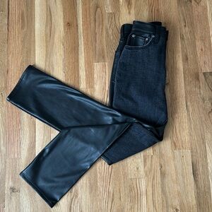Abercrombie Straight Ankle Leather Jean